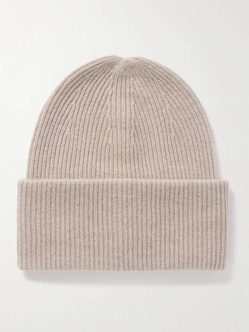 Lisa Yang Stockholm Ribbed Organic Cashmere Beanie