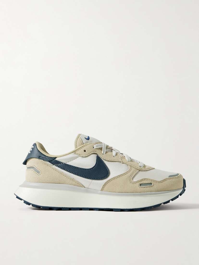 Nike Phoenix Waffle Suede And Leather-trimmed Canvas Sneakers