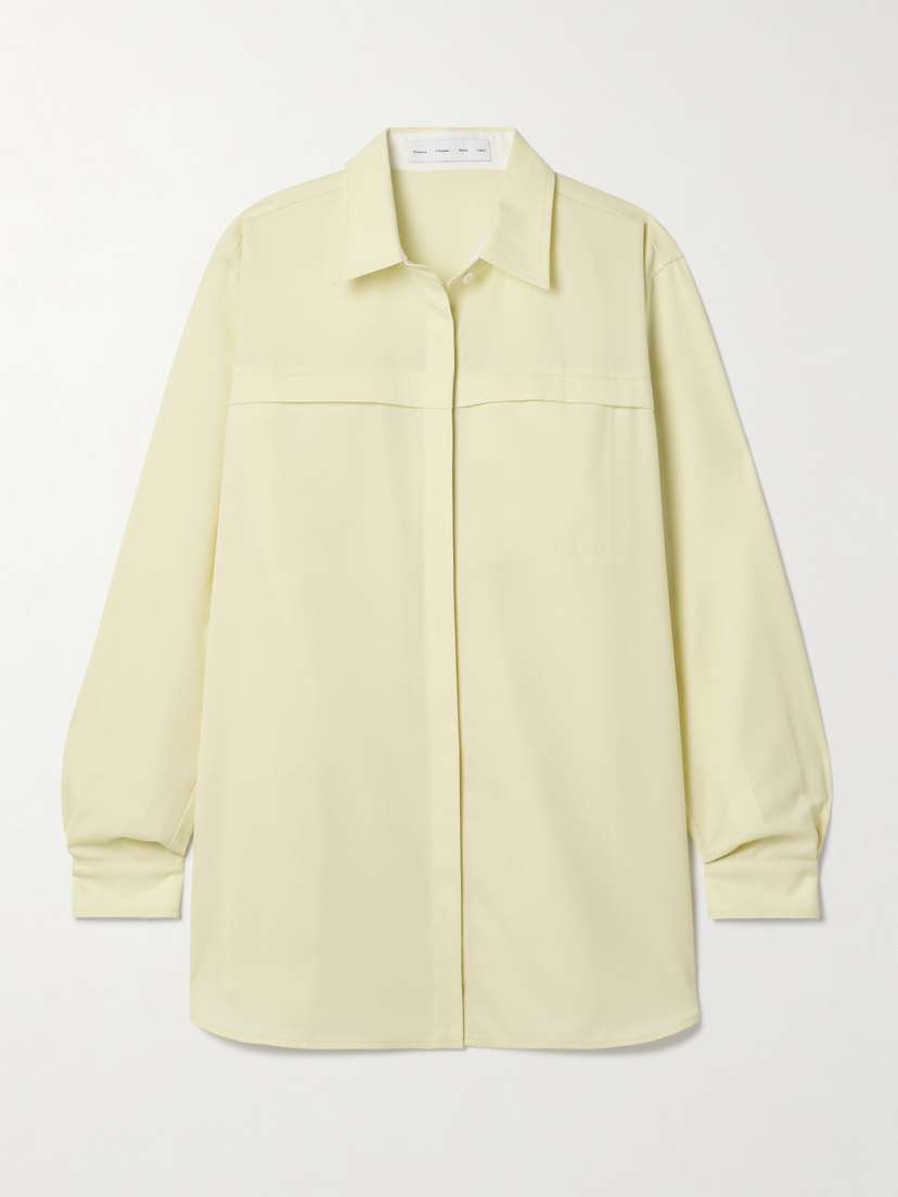 Proenza Schouler White Label Rose Wool-blend Twill Shirt
