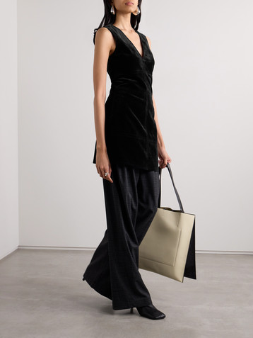Proenza Schouler White Label Knox paneled velvet mini dress