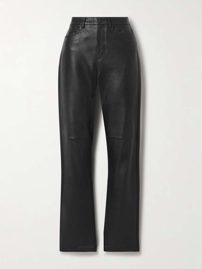 Proenza Schouler White Label Maxine Paneled Leather Straight-leg Pants