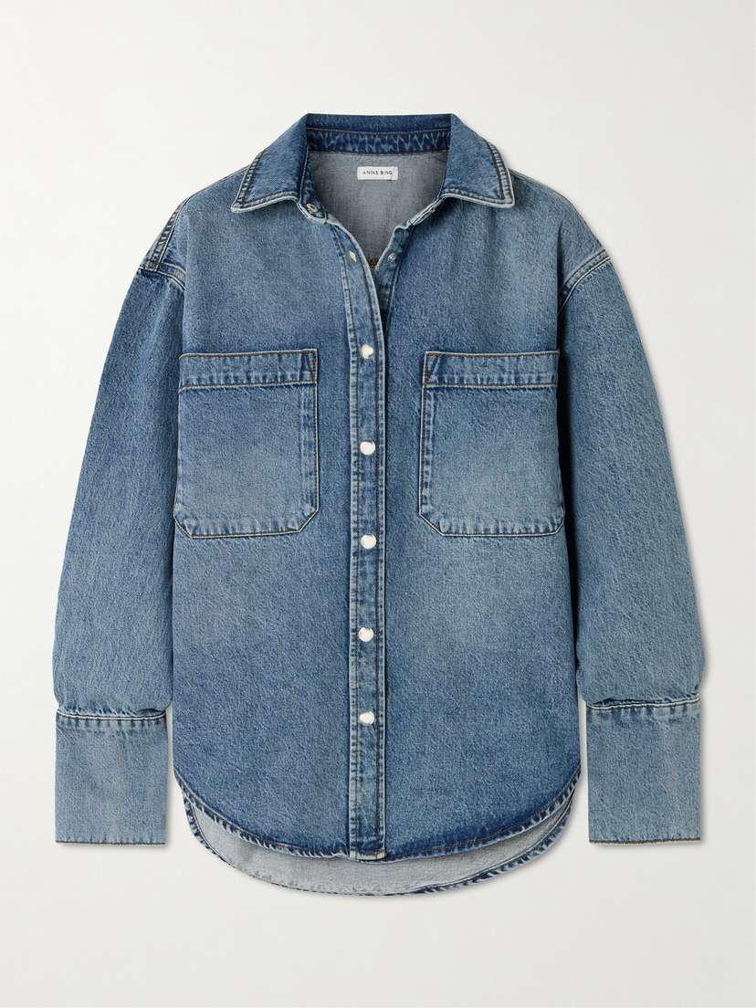Anine Bing Dante Oversized Denim Shirt