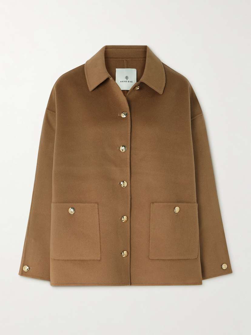 Anine Bing Luca Wool And Cashmere-blend Coat