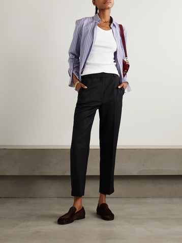 ANINE BING Blaine woven slim-leg pants