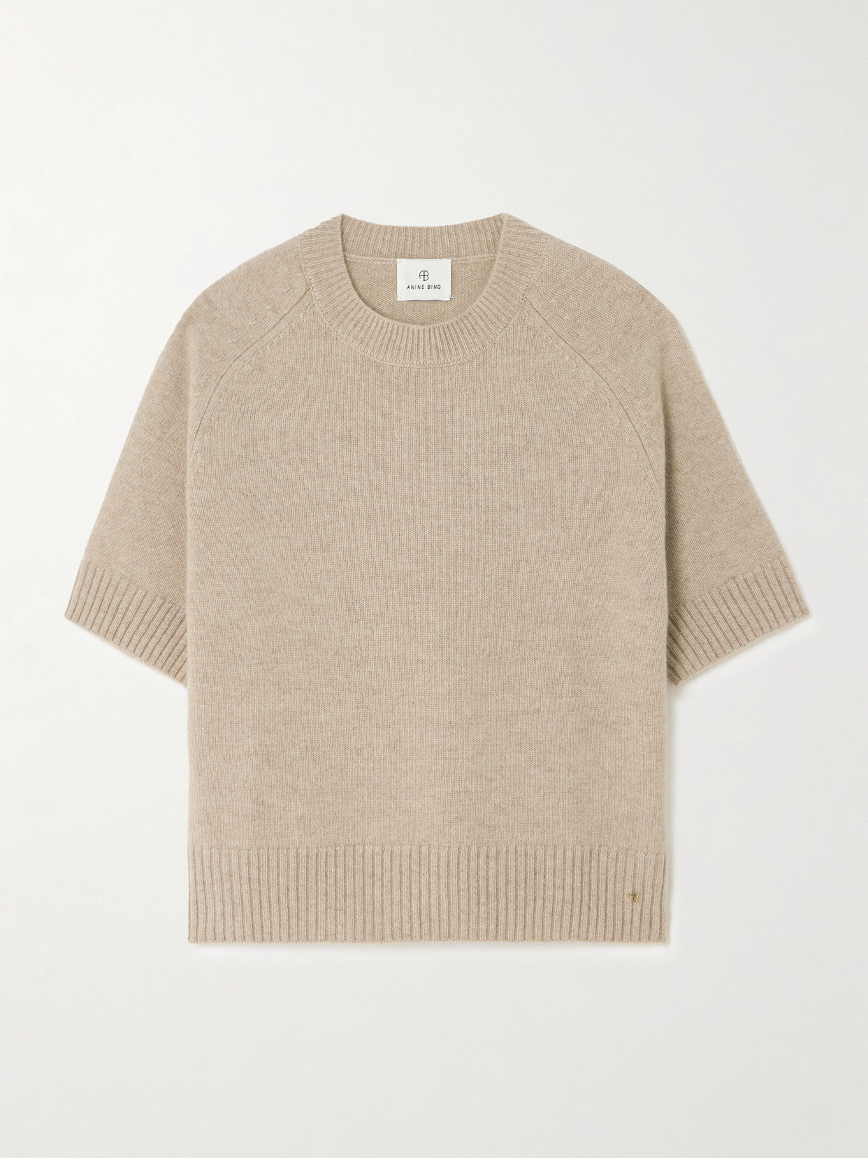 Anine Bing - Jackson Embellished Cashmere Sweater - Brown