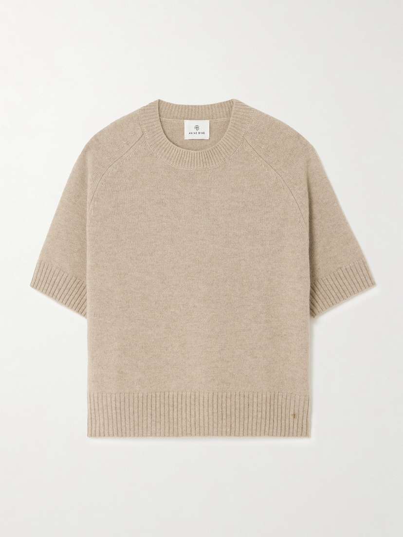 Anine Bing Jackson Embellished Cashmere Sweater