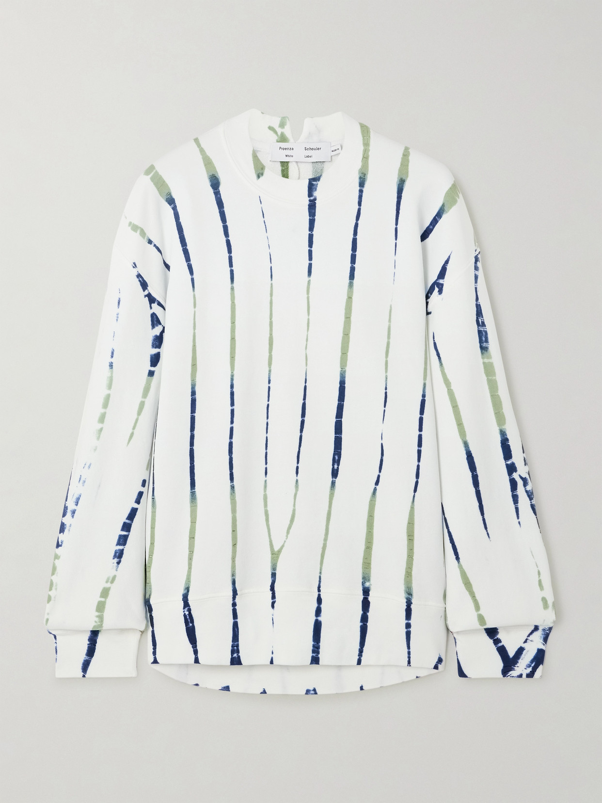 Proenza Schouler White Label Blake Tie-dyed Cotton-jersey Sweatshirt In White