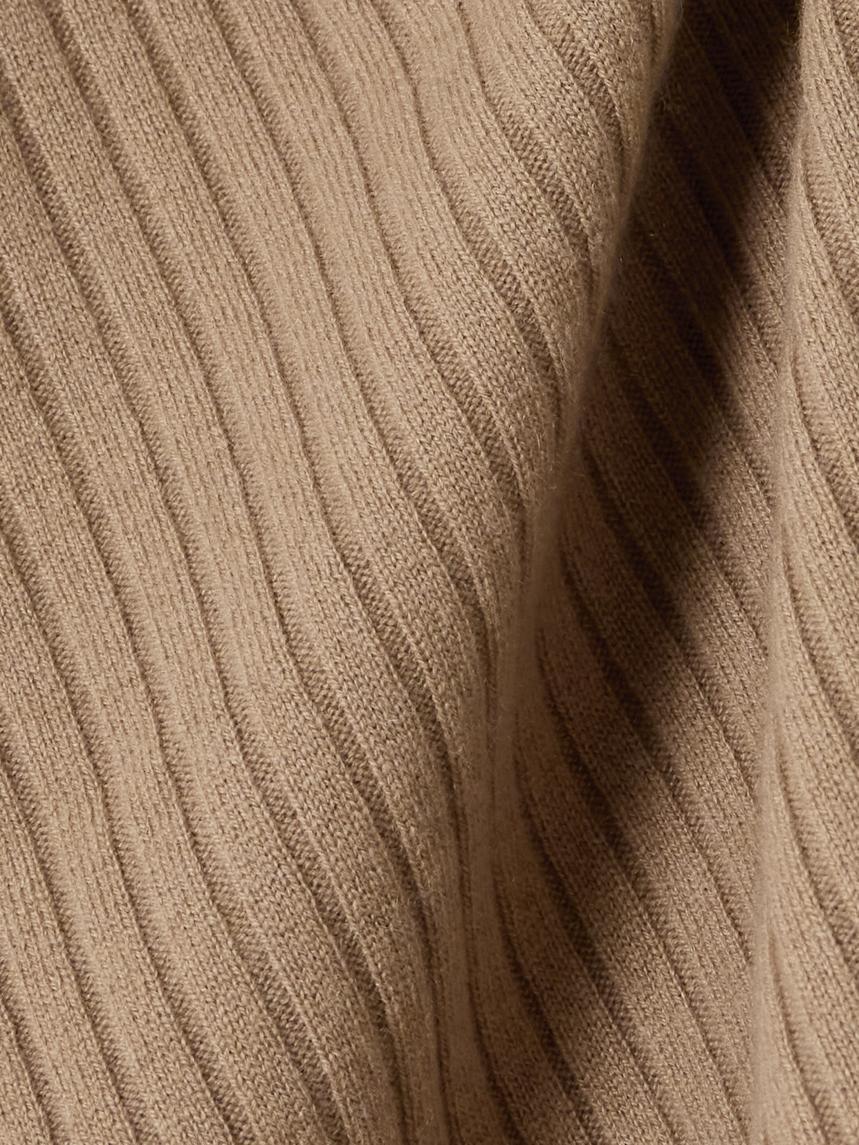 Allude Ribbed Cashmere Sweater In Brown