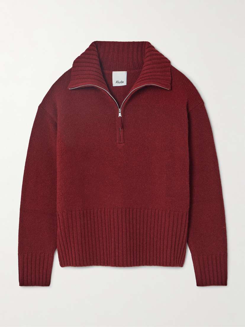 Allude Troyer Wool And Cashmere-blend Sweater
