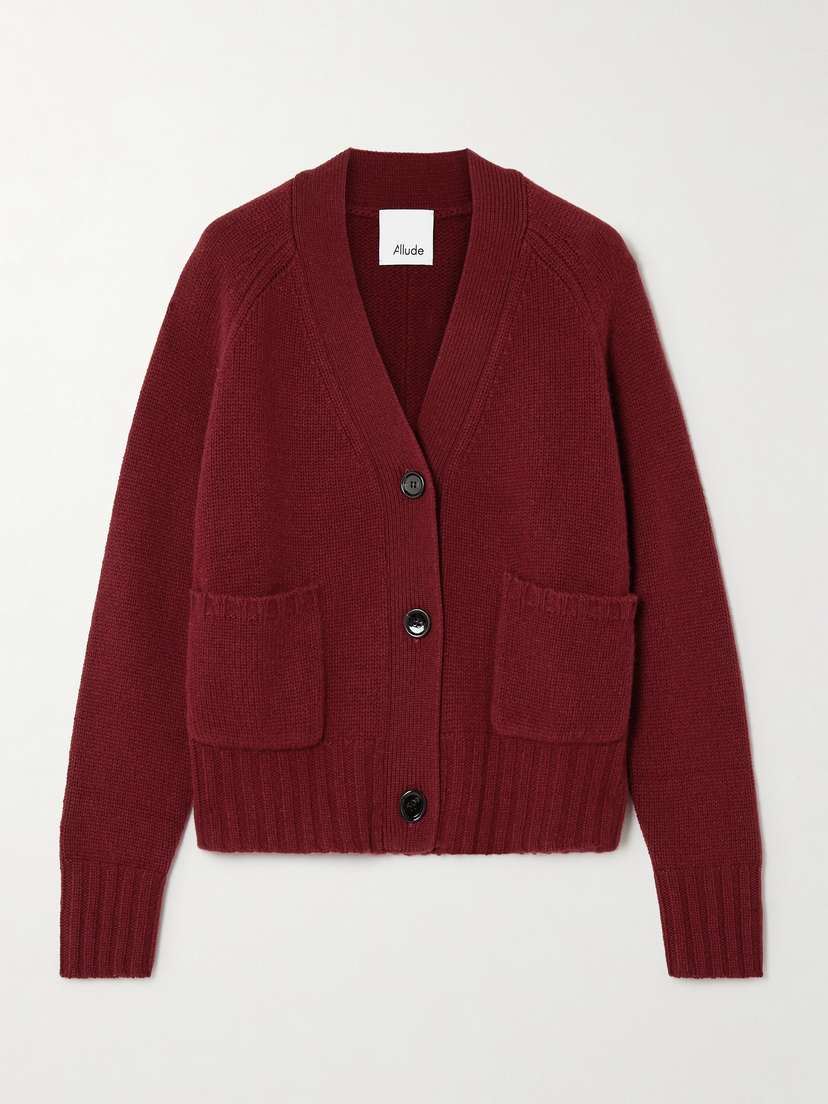 Allude Wool And Cashmere-blend Cardigan - x large