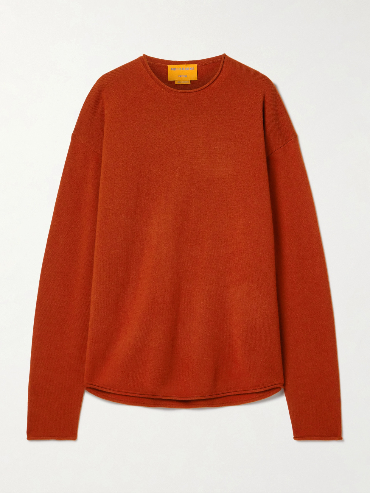 Guest In Residence Cashmere Jumper In Orange