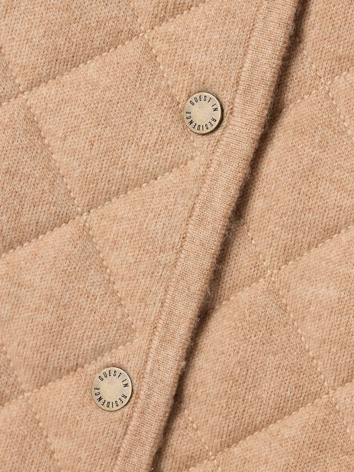 Guest In Residence Quilted Wool And Cashmere-blend Jacket In Neutrals