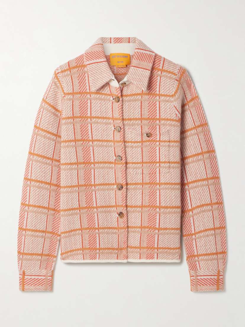 Guest In Residence Dylan Checked Cashmere Jacket