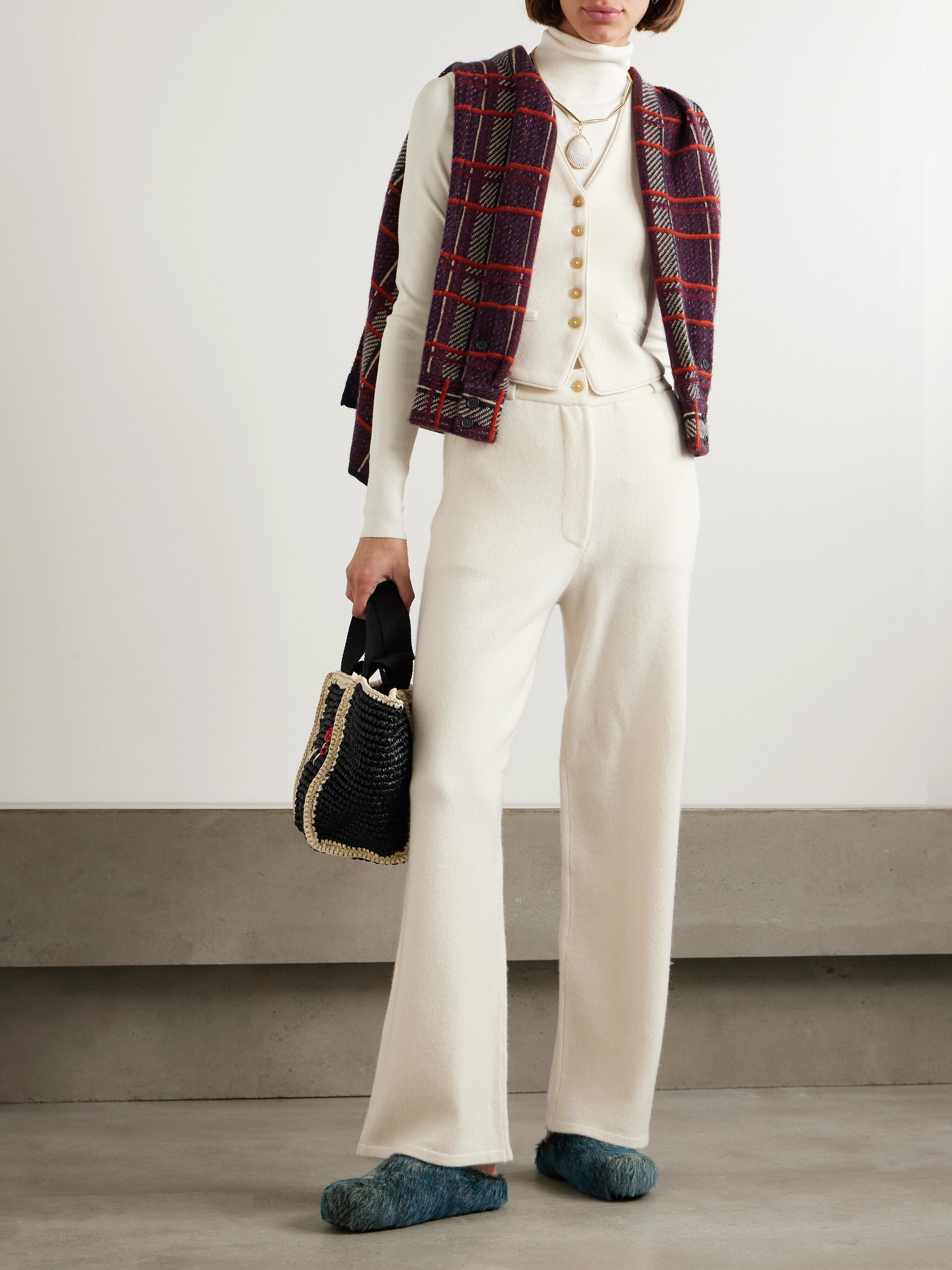 Guest In Residence Cashmere straight-leg pants