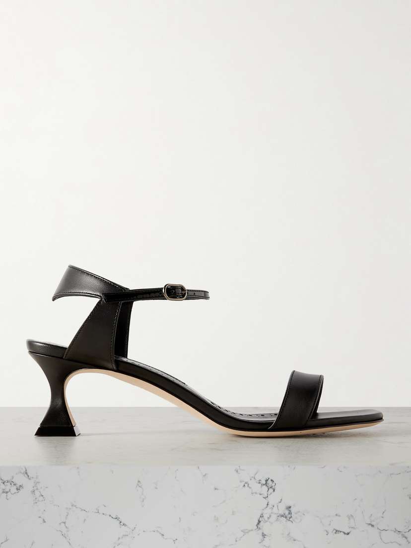 Manolo Blahnik Begasan 50 Leather Sandals