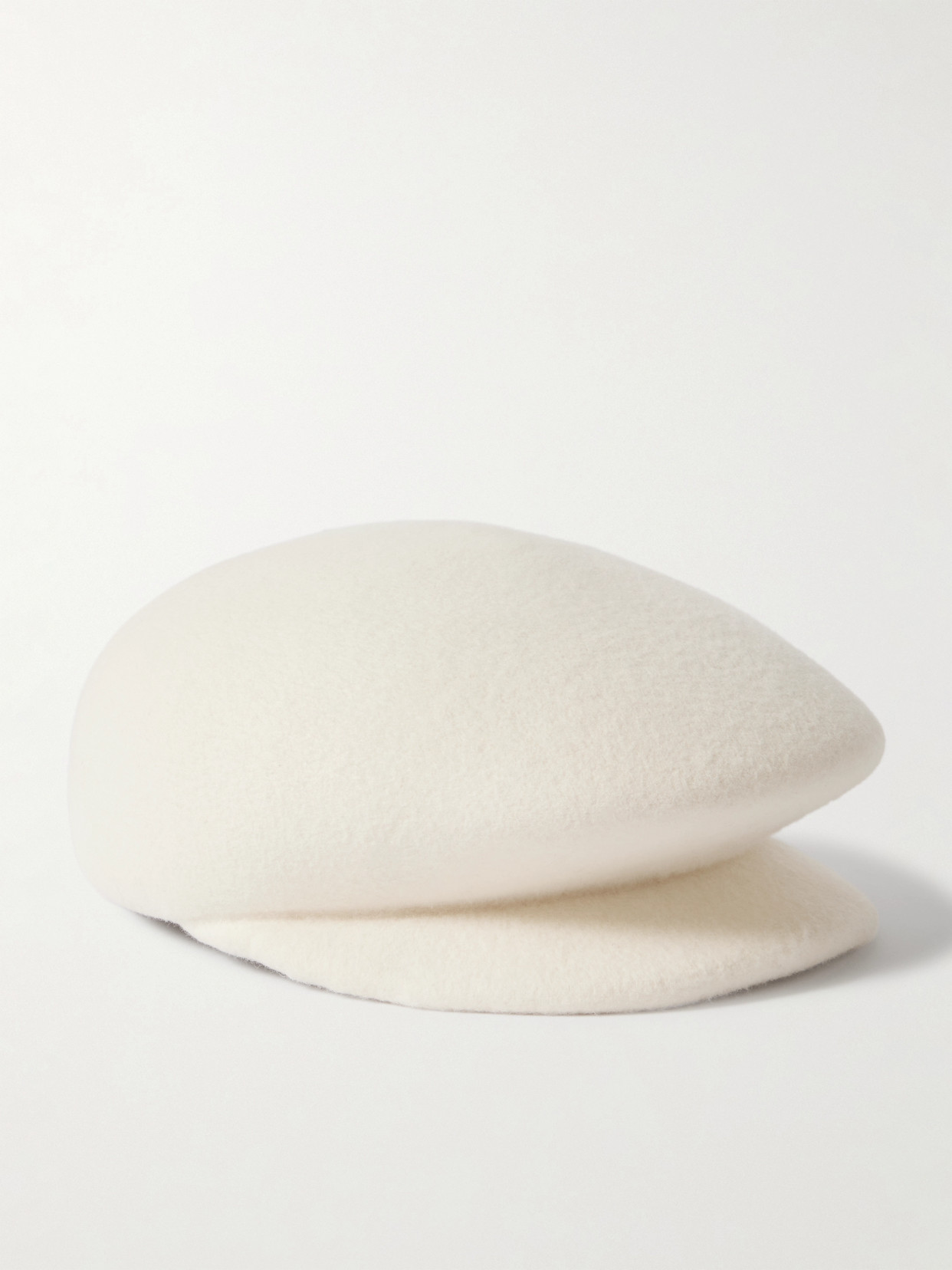Gigi Burris Laurel Wool-felt Cap In White