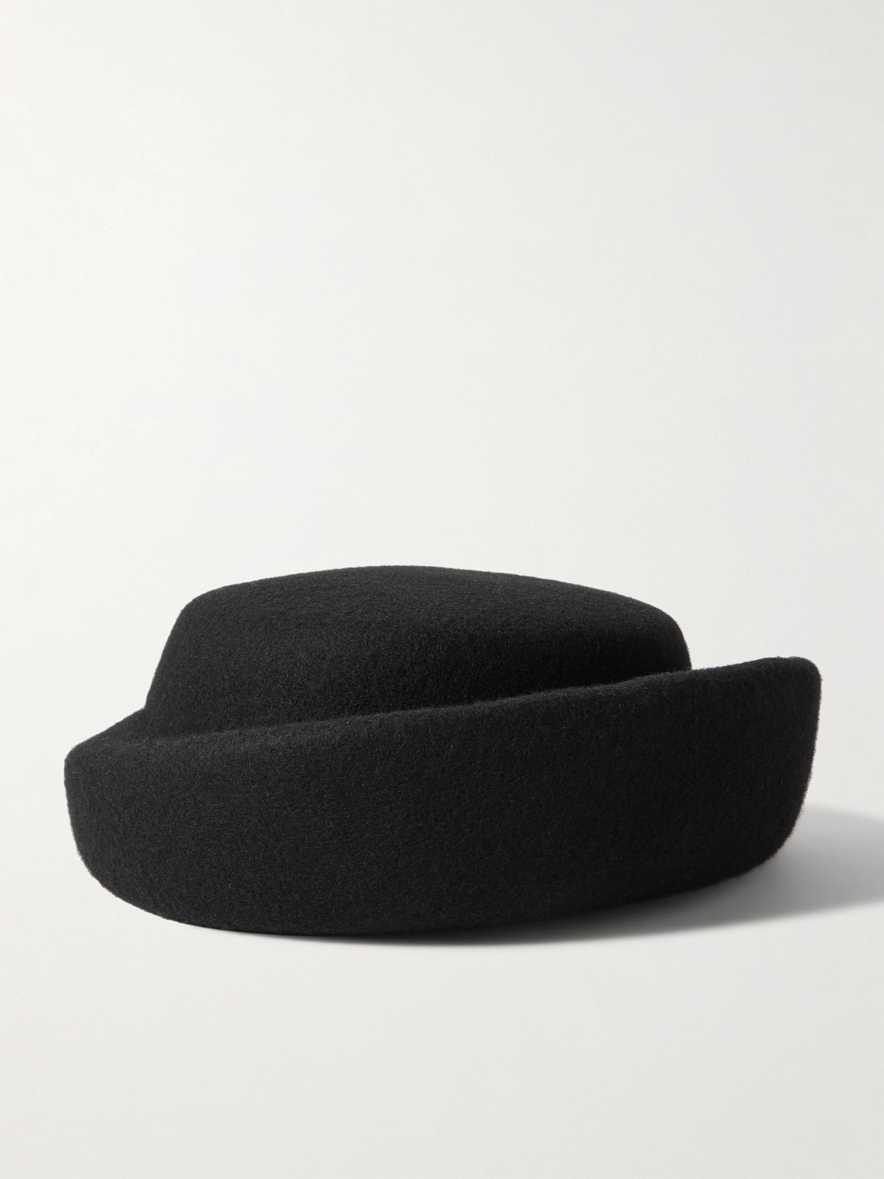 Gigi Burris Laura Wool-felt Pillbox Hat In Black