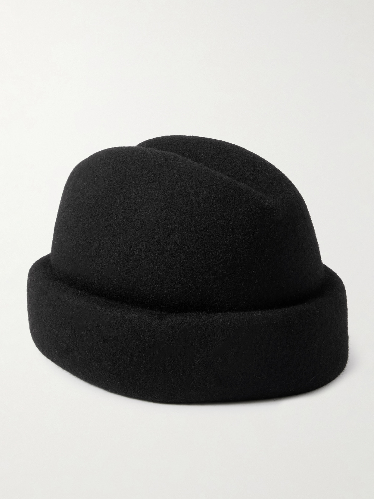 Gigi Burris Sharina Wool-felt Cap In Black