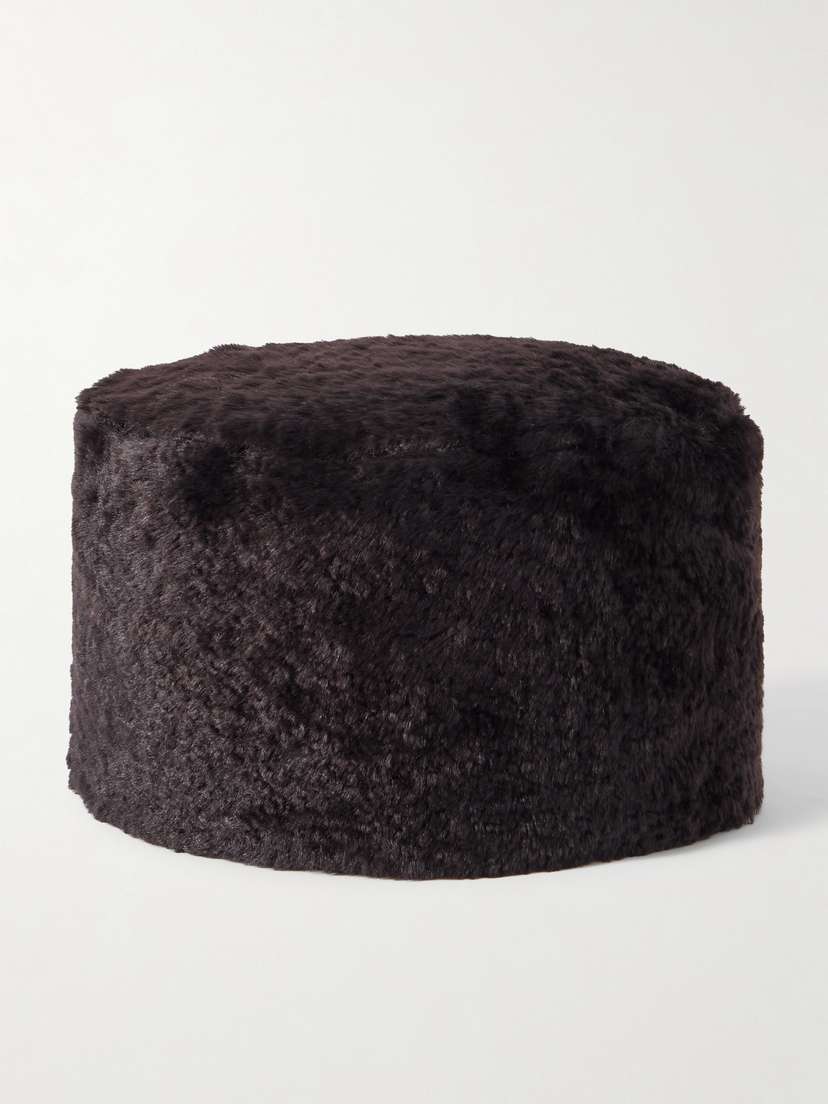 TOTEME Shearling Pillbox Hat