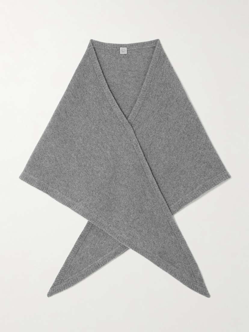 TOTEME Triangle Wool And Cashmere-blend Scarf