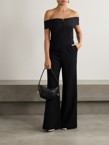 Roland Mouret Off-the-shoulder crepe jumpsuit