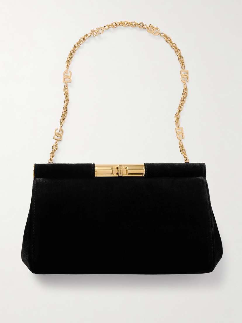 Dolce & Gabbana Marlene Velvet Shoulder Bag