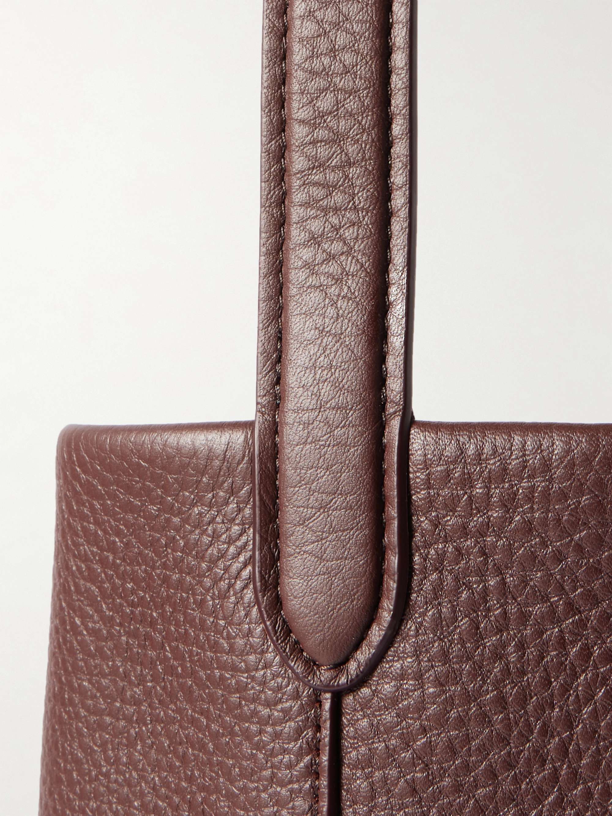 THE ROW N/S Park medium textured-leather tote