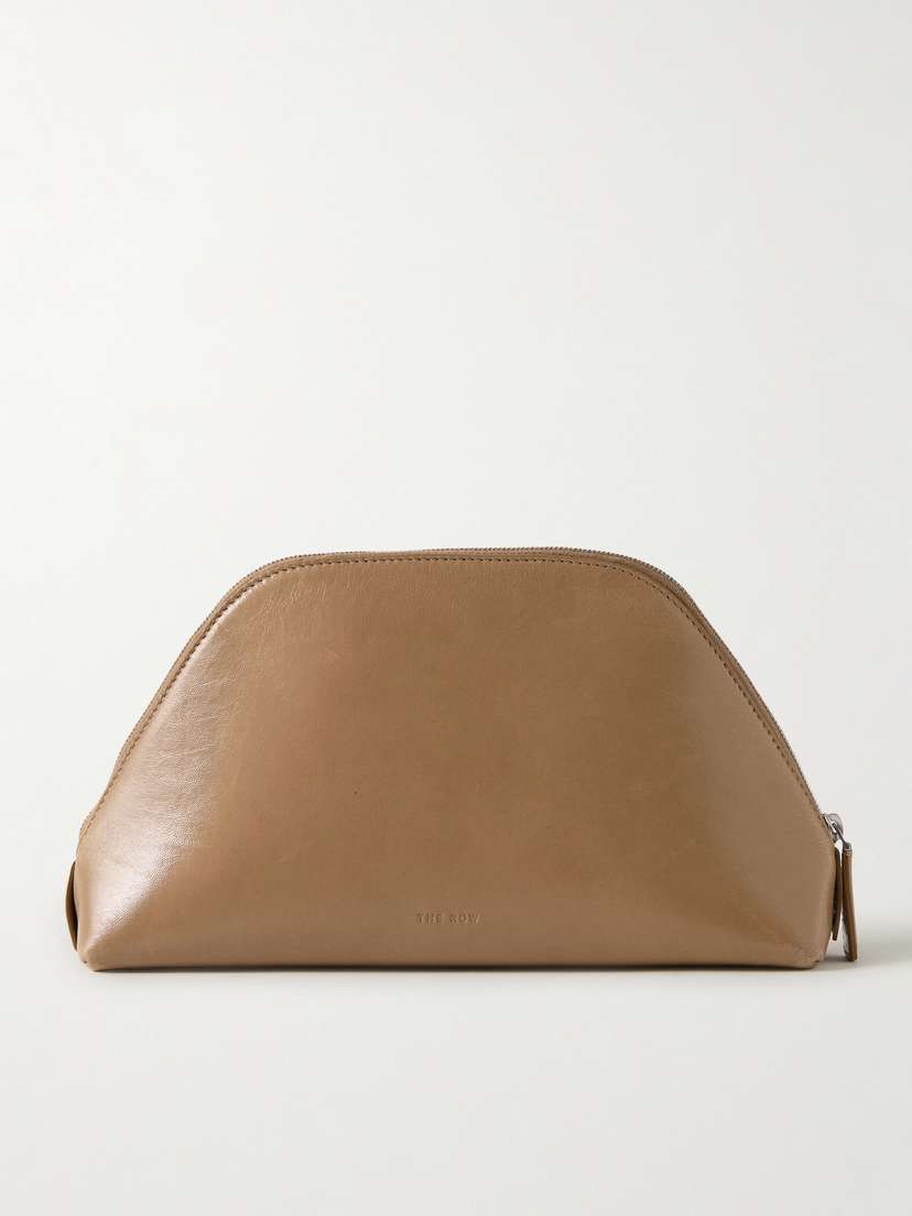 The Row Devon Leather Clutch