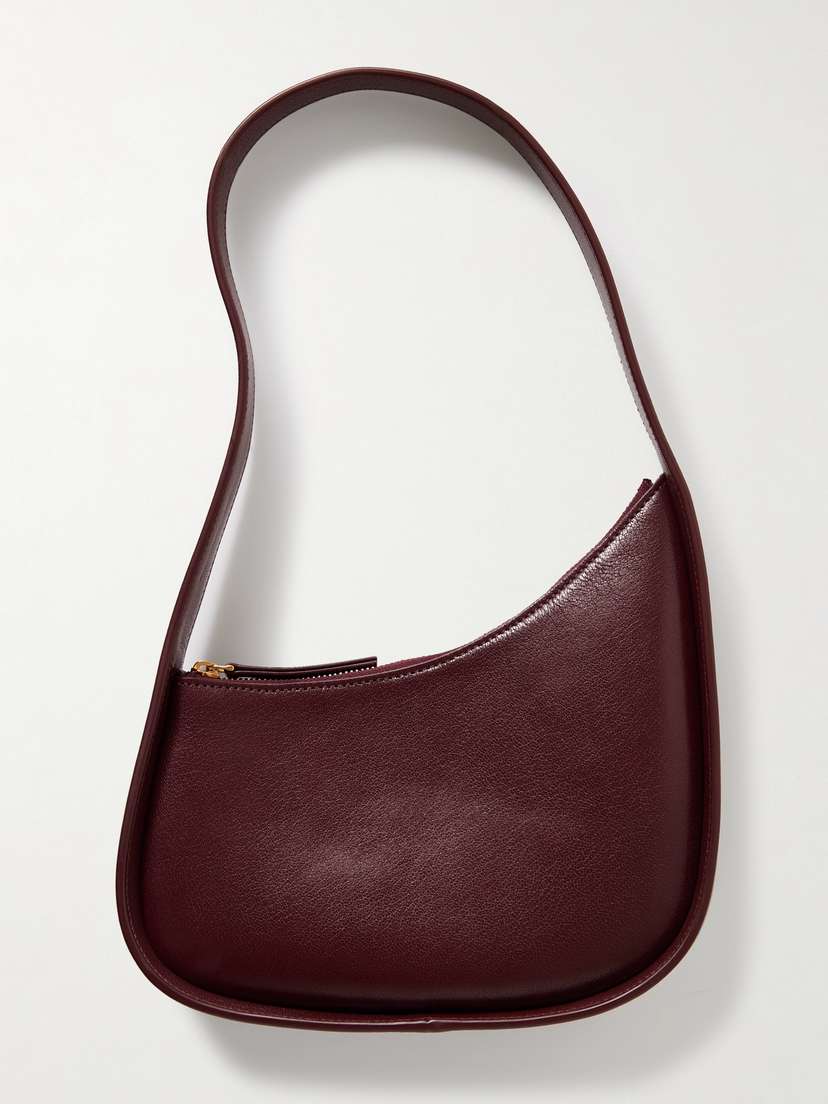 The Row Half Moon Leather Shoulder Bag