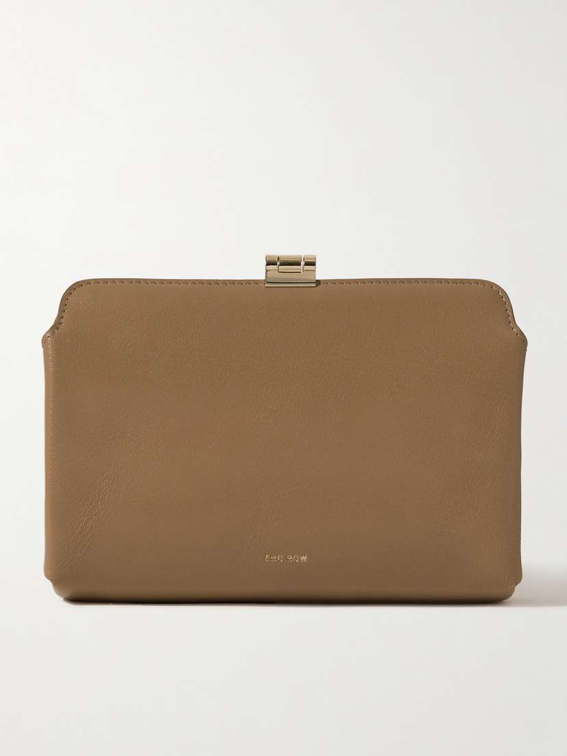 The Row Amazon Textured-leather Clutch