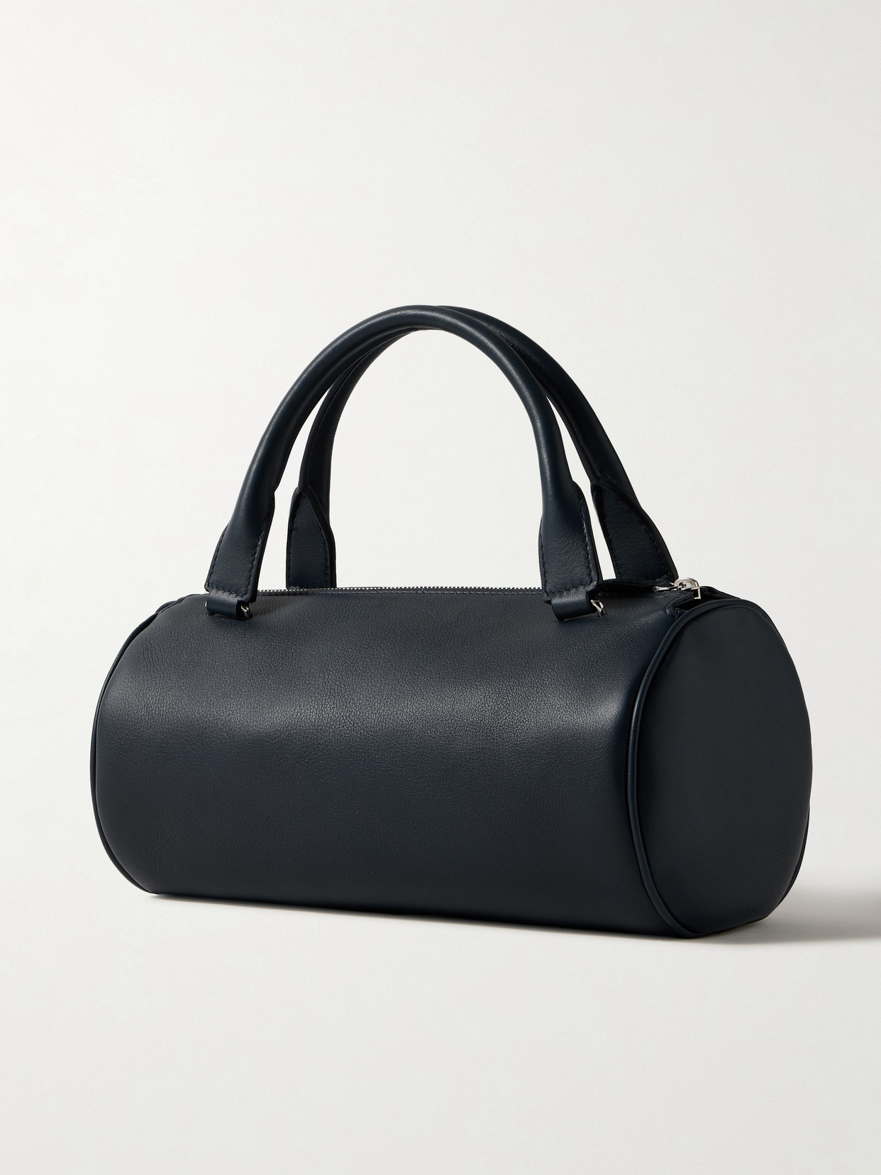 The Row Edith Leather Tote In Blue