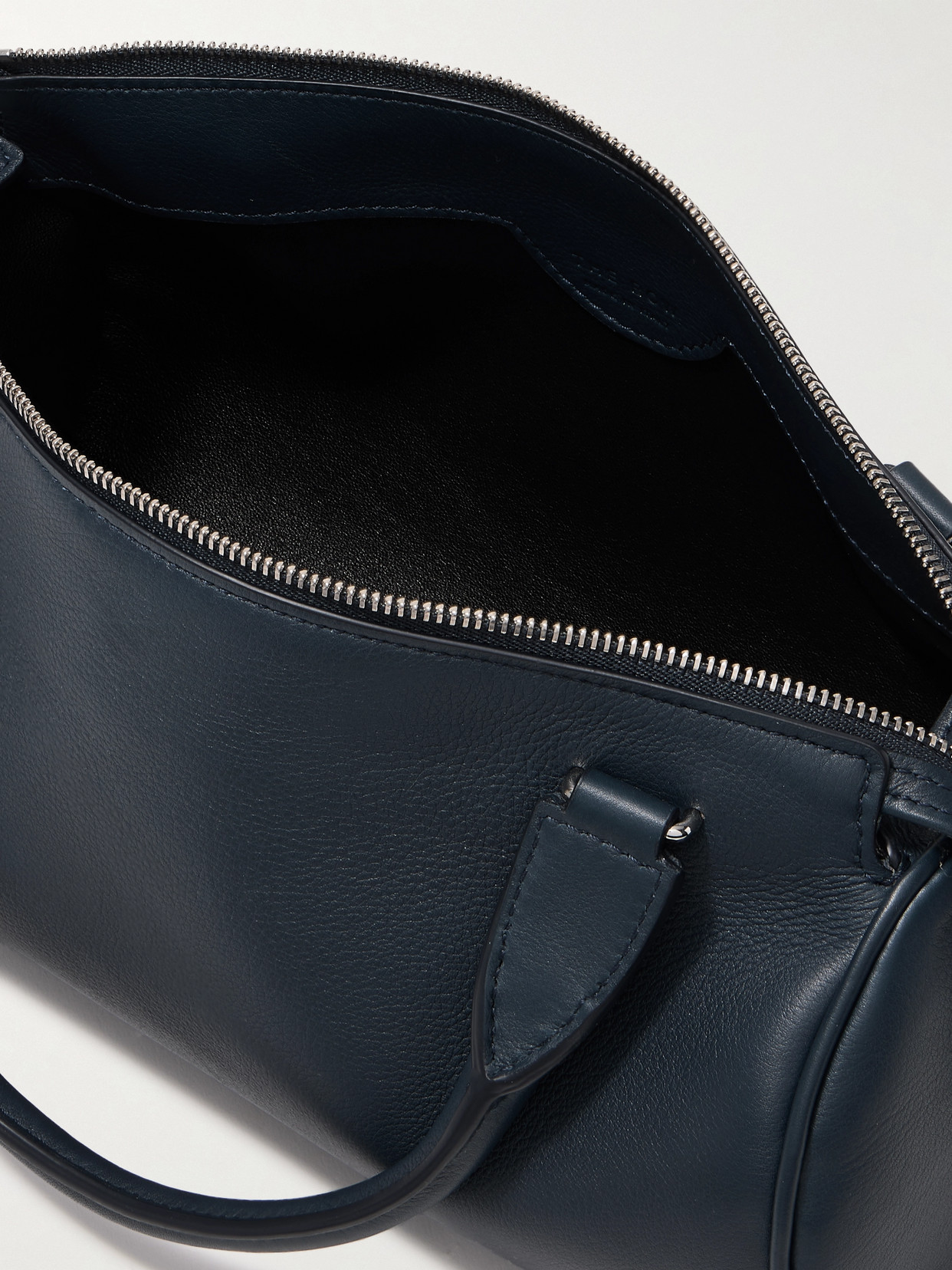 The Row Edith Leather Tote In Blue