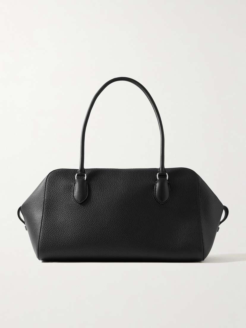 The Row Bowling Textured-leather Shoulder Bag