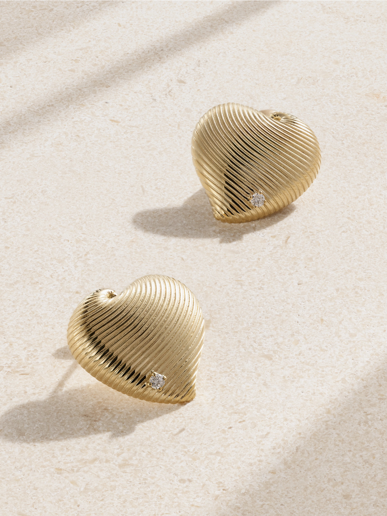 Yvonne Léon - 9-karat Gold Diamond Earrings - One size