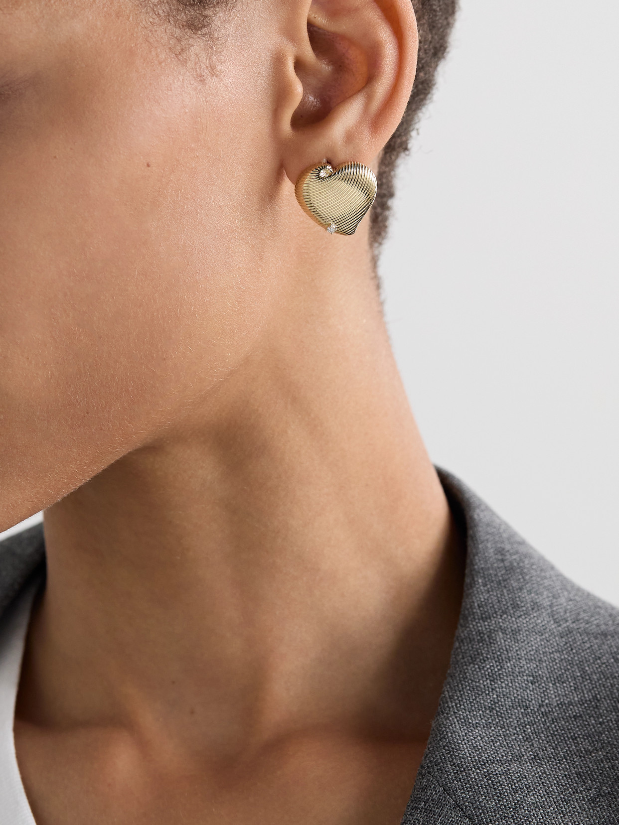 Yvonne Léon 9-karat Gold Diamond Earrings In Gold