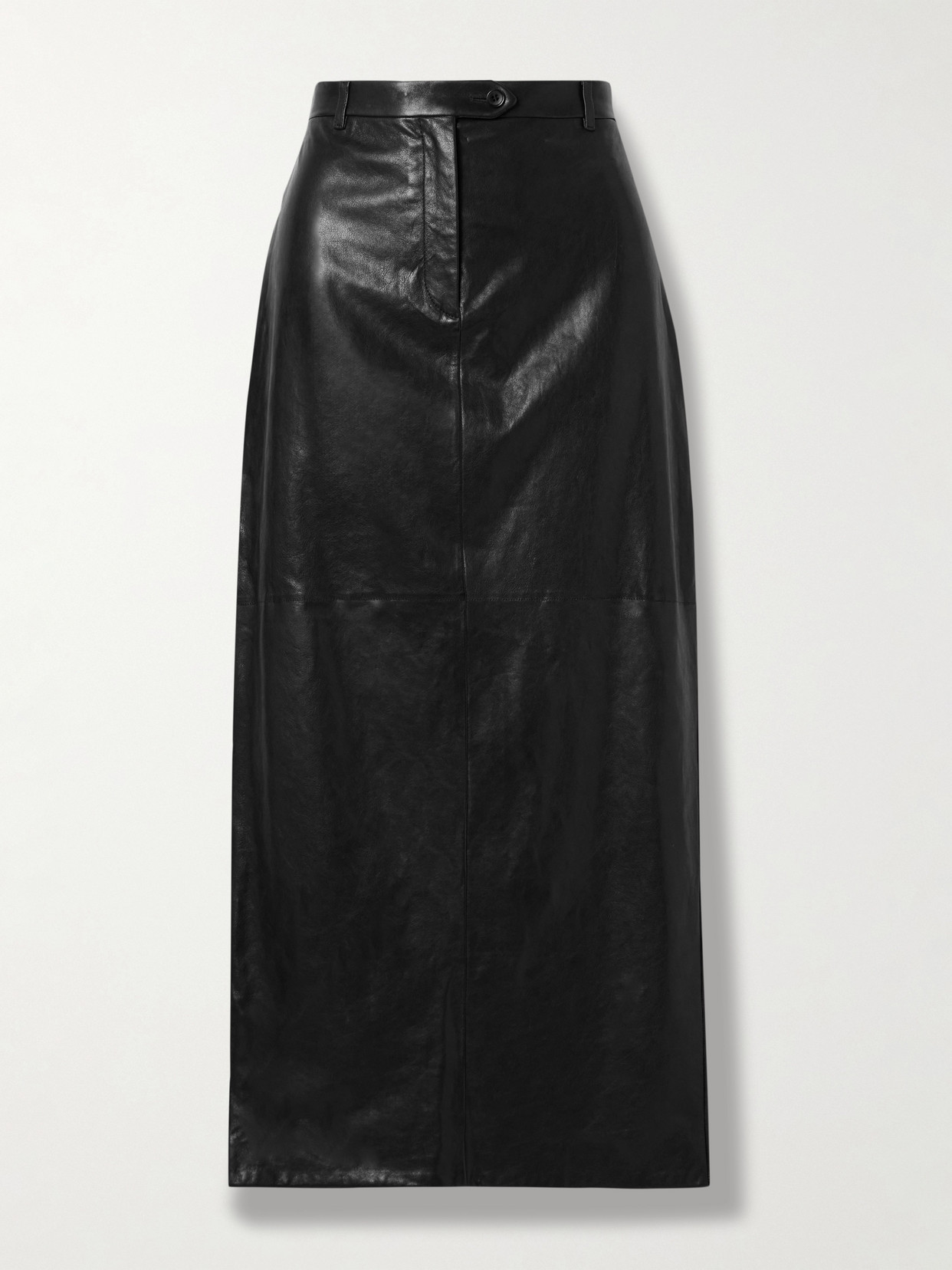BALLY - Leather Midi Skirt - Black