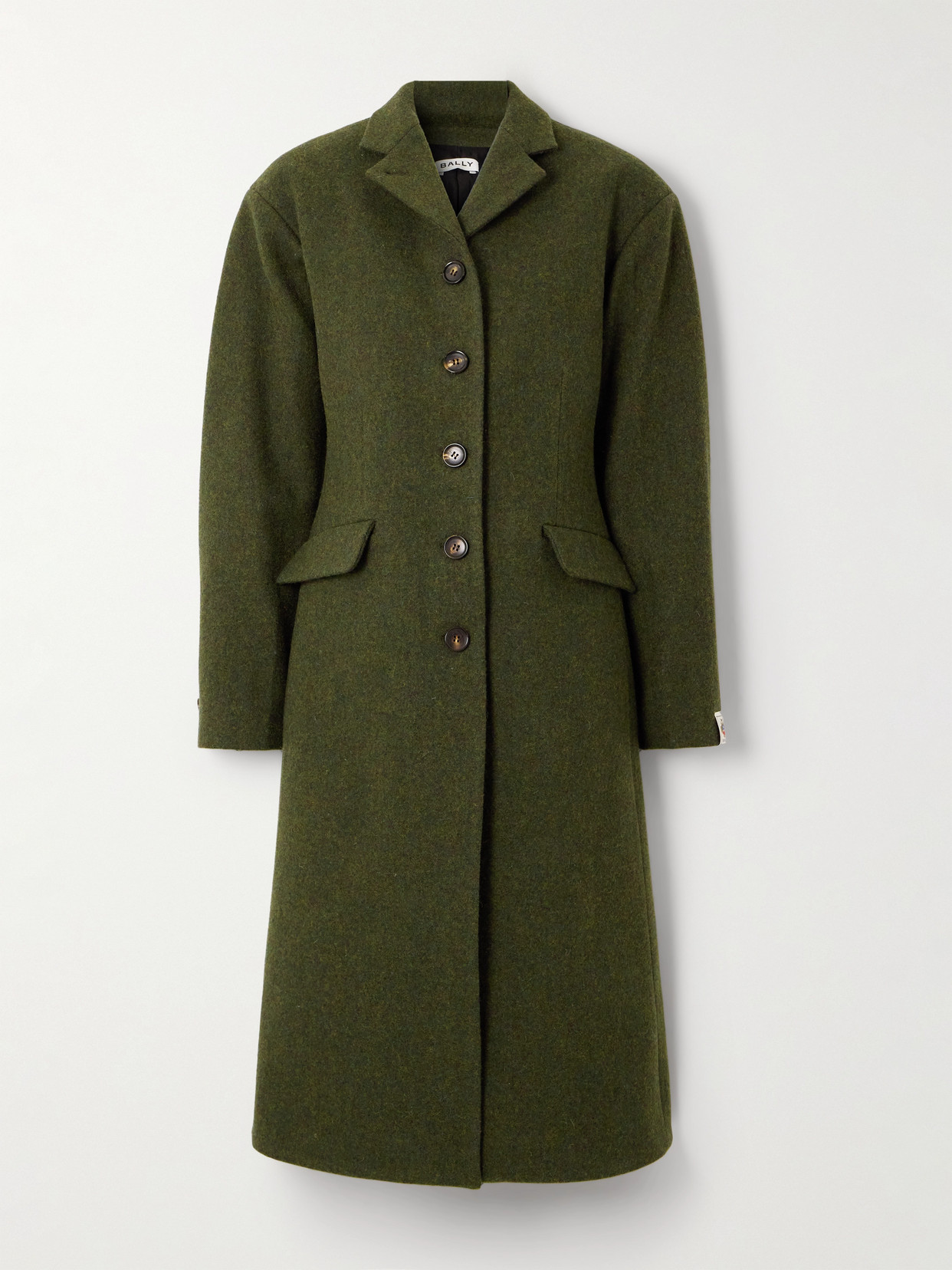 BALLY - Brushed-wool Coat - Green