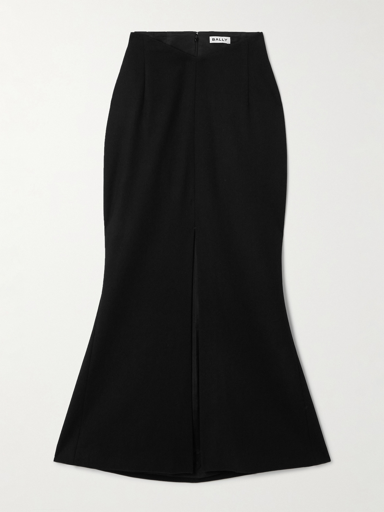BALLY - Wool-blend Twill Midi Skirt - Black