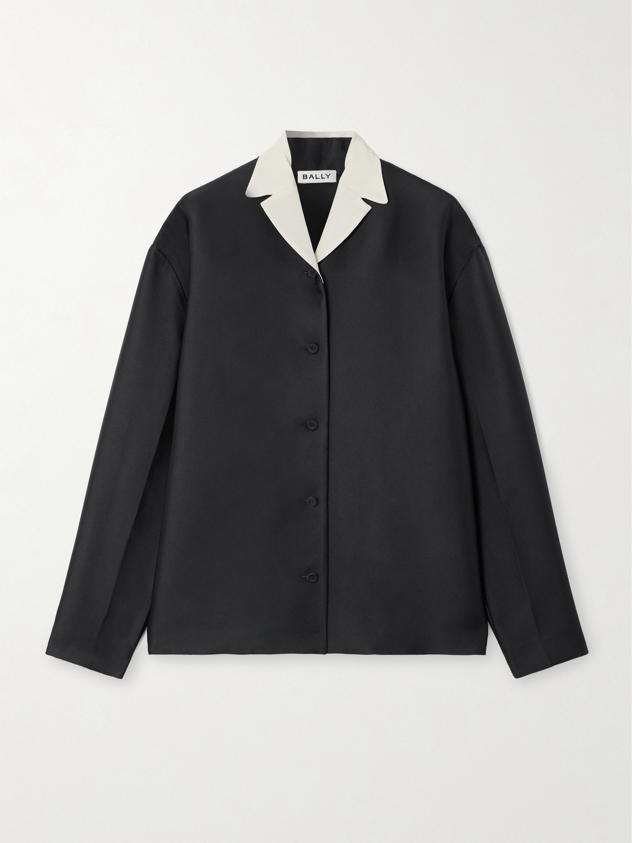 BALLY - Satin Jacket - Black