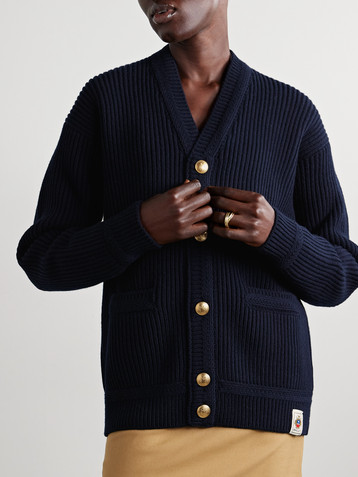 BALLY Ribbed wool cardigan
