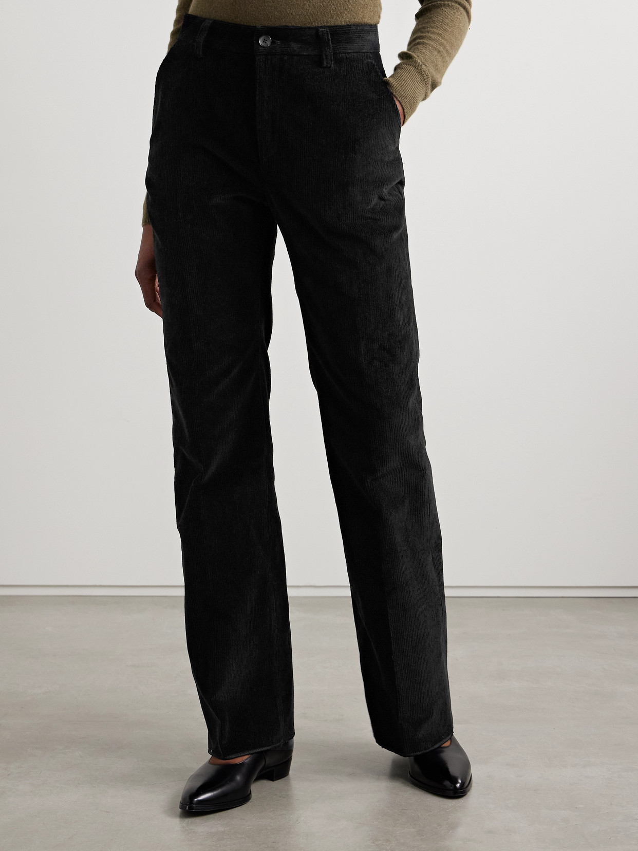 BALLY COTTON-CORDUROY FLARED PANTS