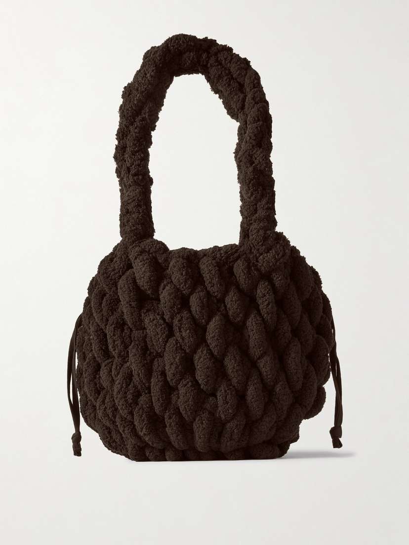 JW Anderson Small Blanket Embellished Knotted Chenille Tote
