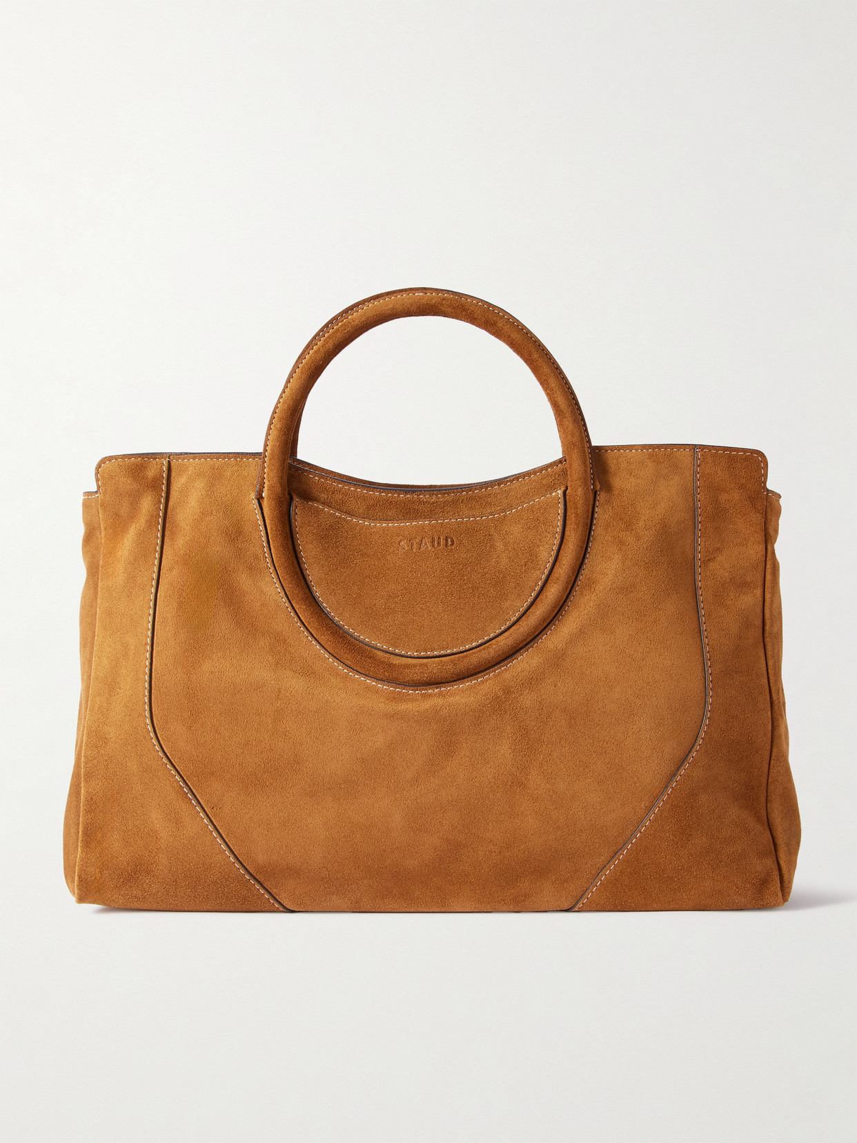 STAUD - Maude Suede Tote - Brown