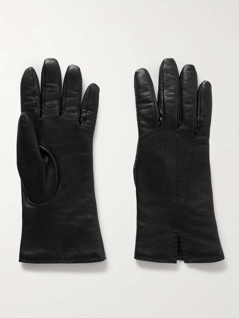 The Row Florence Leather Gloves