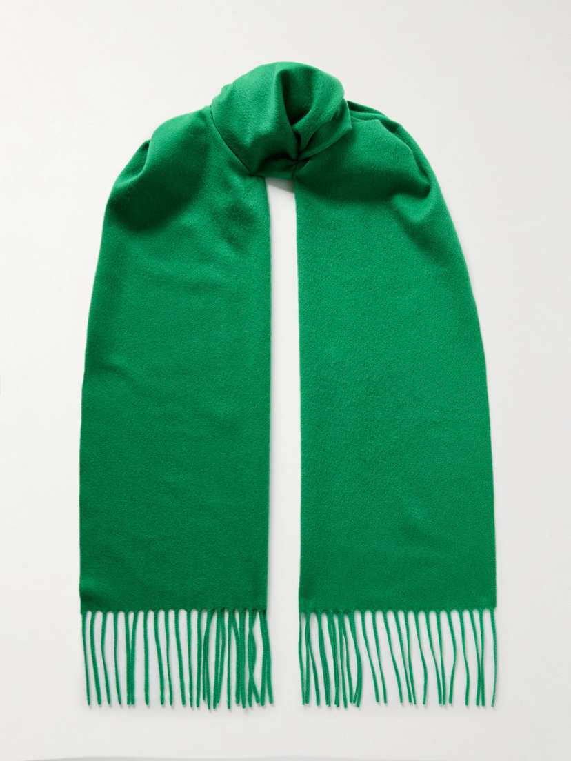 The Row Viktor Fringed Cashmere Scarf
