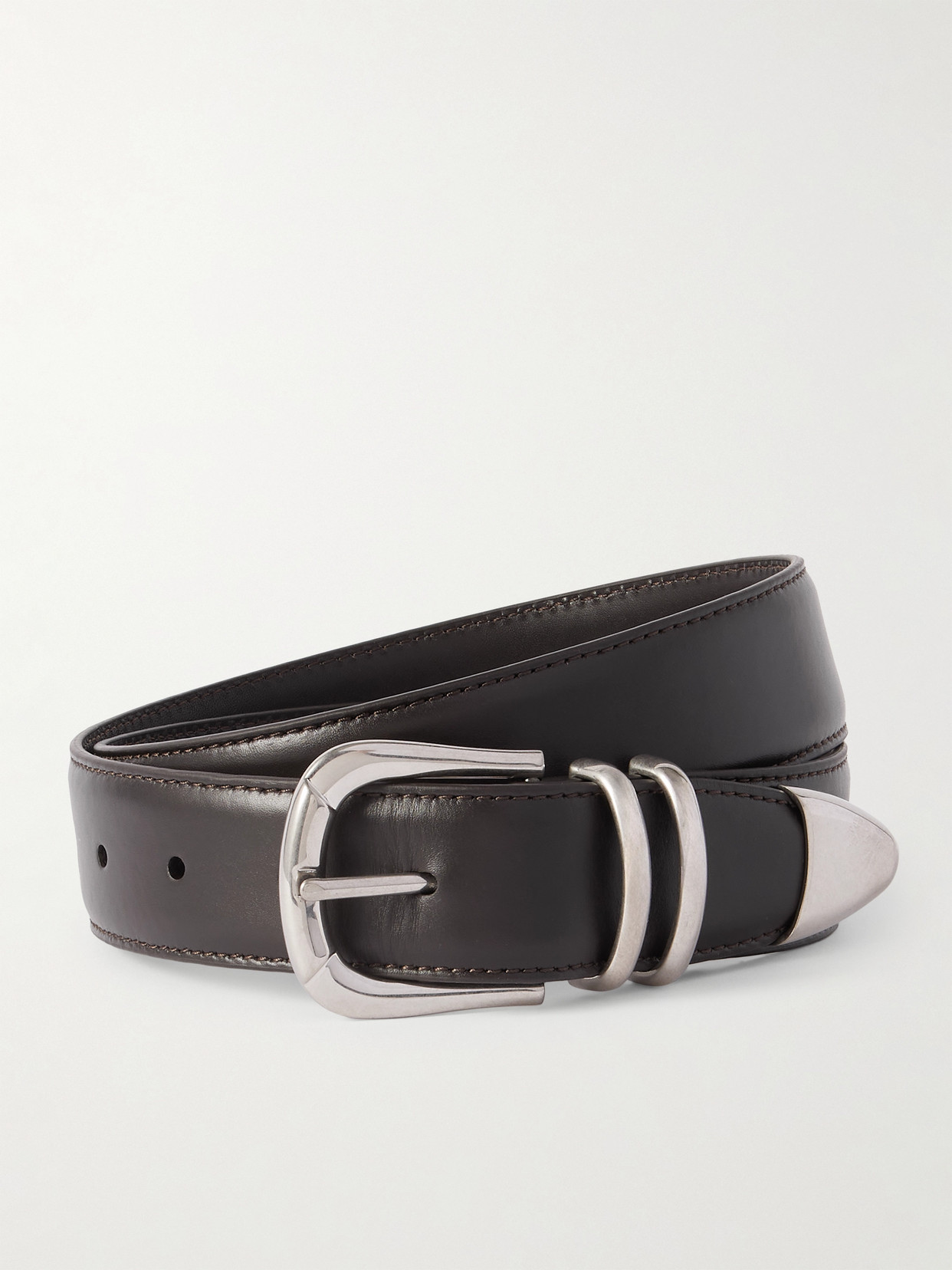 The Row Vintage Belt In Brown