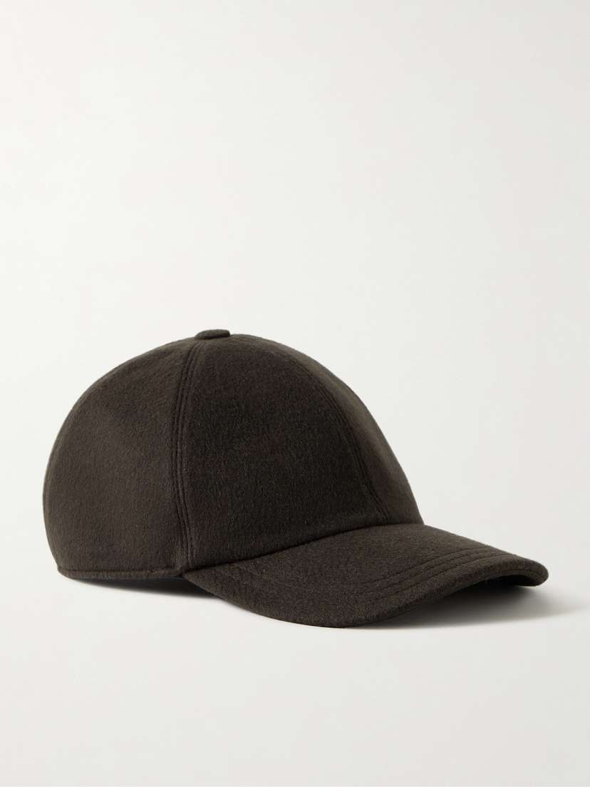 The Row Caspian Cashmere Baseball Cap