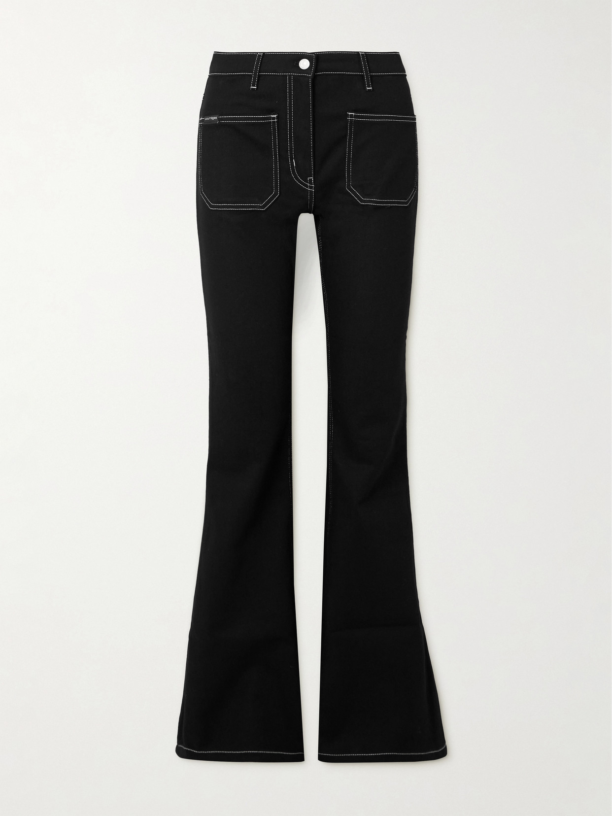 COURREGES - Low-rise Flared Jeans - Blue