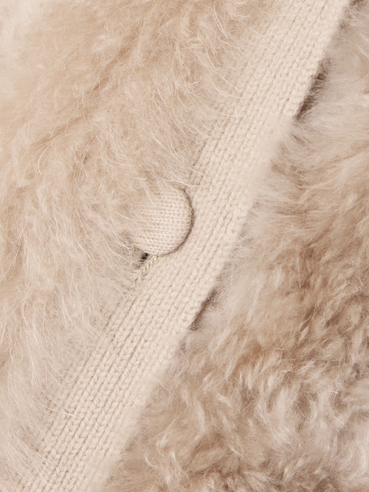 Yves Salomon Wool-trimmed Shearling Vest In Neutrals