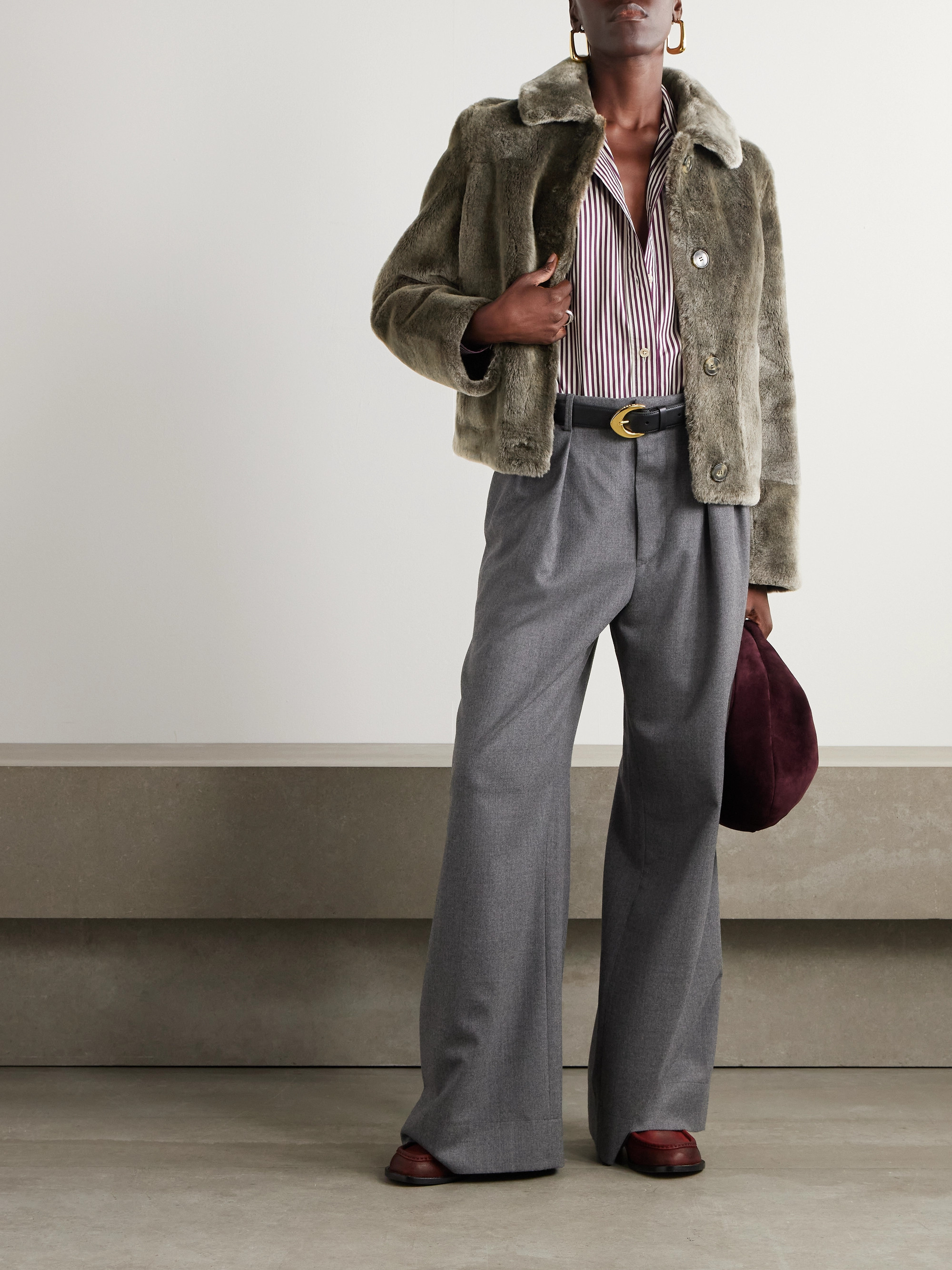 Yves Salomon Shearling coat thumbnail